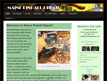 Tablet Screenshot of mainepinballrepair.com